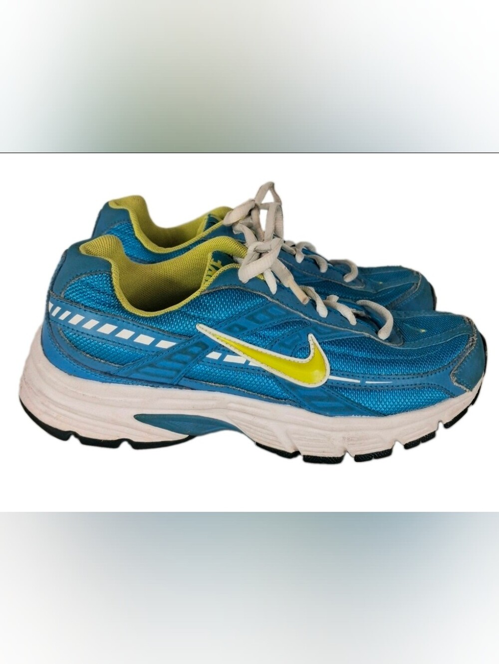 Nike Initiator Blue Glow Voltage Womens Running Shoes Size 6.5 394053-481